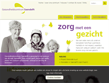 Tablet Screenshot of gezondheidscentrumsaendelft.nl